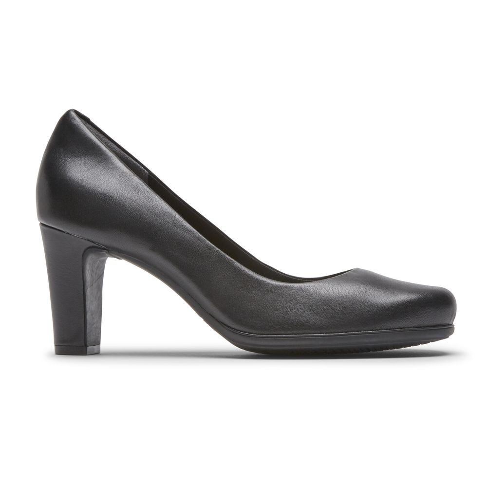 Rockport Canada Total Motion Mid- - Womens Pumps Black (TXV718903)